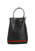 Ophidia Small Bucket Bag, &pound;750, Handbags, Black, Leather, Back view